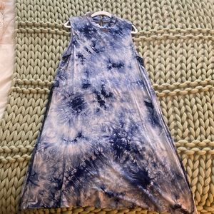 Justice blue tie-dye dress kids size 18 plus